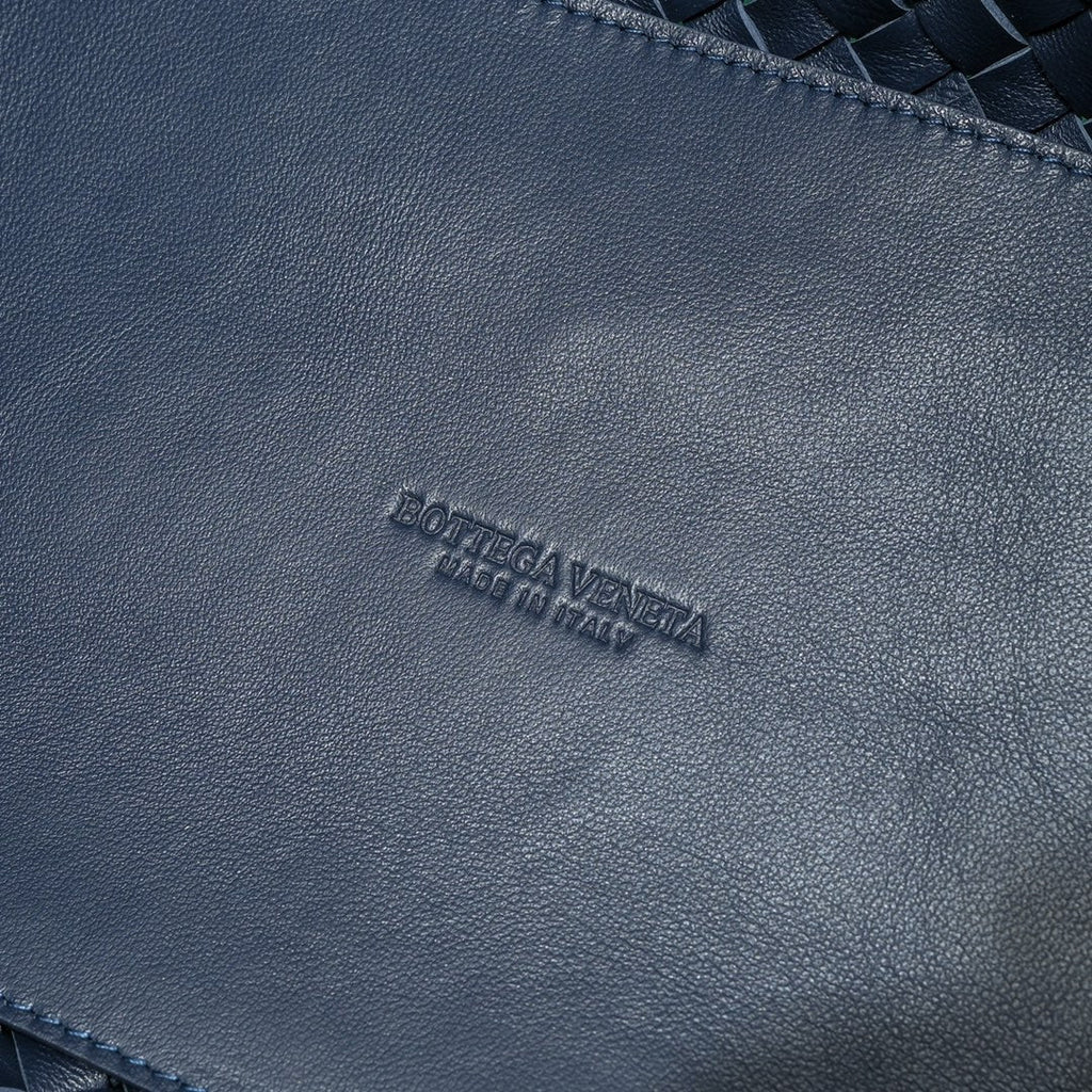 BOTTEGA VENETA Large Cabat 45cm Navy Blue Lambskin Ghw