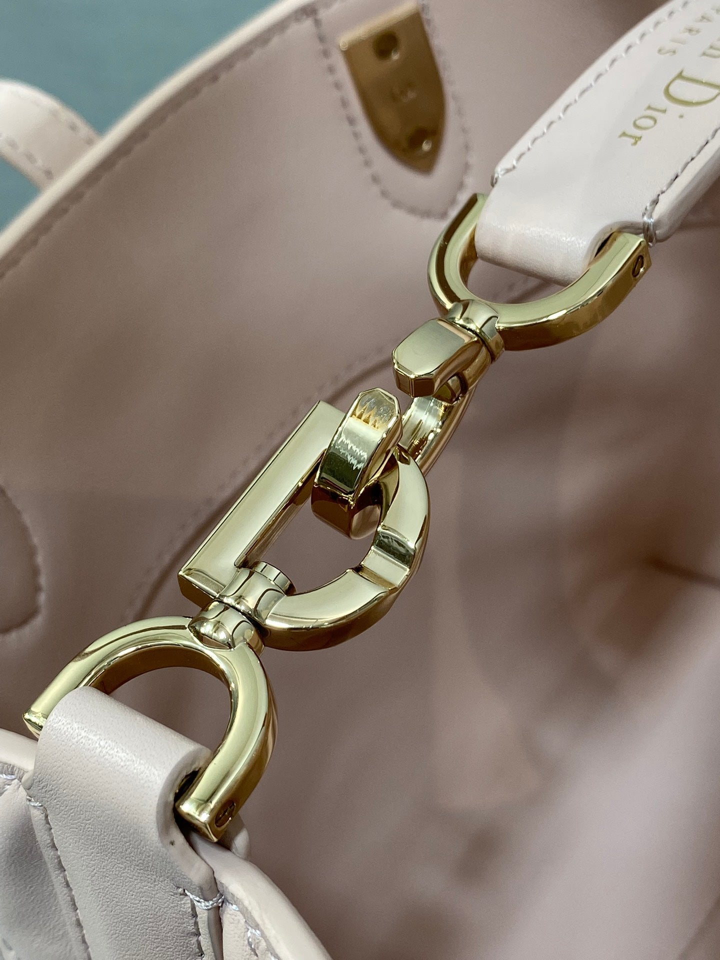 DIOR 25S ALWAYS MINI BAG 16 IN LIGHT PINK MACROCANNAGE CALFSKIN GOLD HARDWRE